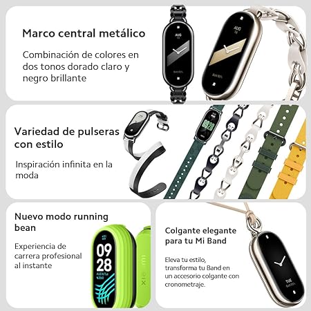 Foto 4 pulgar | Pulsera Inteligente Mi Smart Band 8 Xiaomi Monitorización de Salud Negra