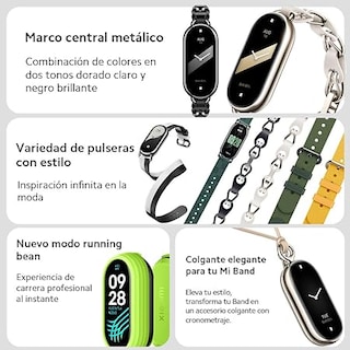 Foto 3 | Pulsera Inteligente Mi Smart Band 8 Xiaomi Monitorización de Salud Negra