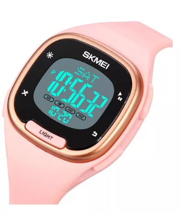 Foto 4 pulgar | Reloj Pulsera Digital Skmei 1959 con Correa de Goma Color Rosa