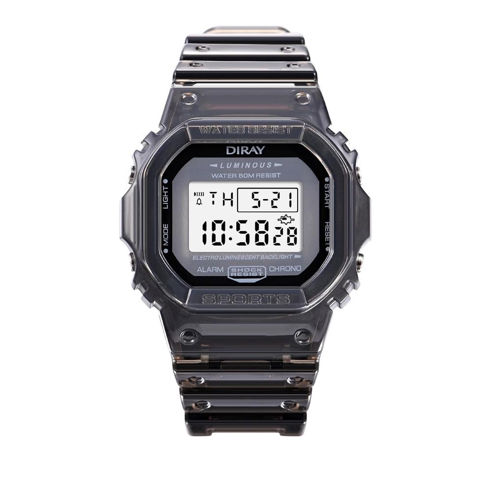 Reloj Diray Unisex Transparent Negro Dr218lct3 Unisex