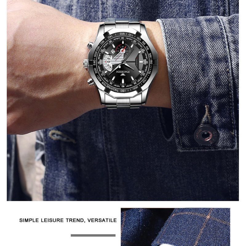 Foto 5 pulgar | Reloj Impermeable Y No Mecánico Con Esfera Grande De 44 Mm - Venta Internacional.