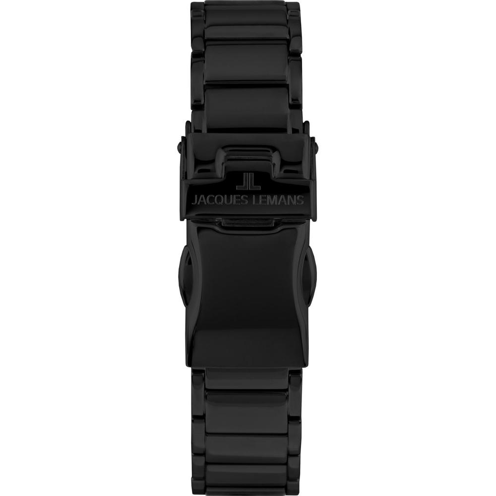 Foto 4 pulgar | Reloj Jacques Lemans 42-8g Ceramic Cáratula Negra Con Detalles Negros-negro