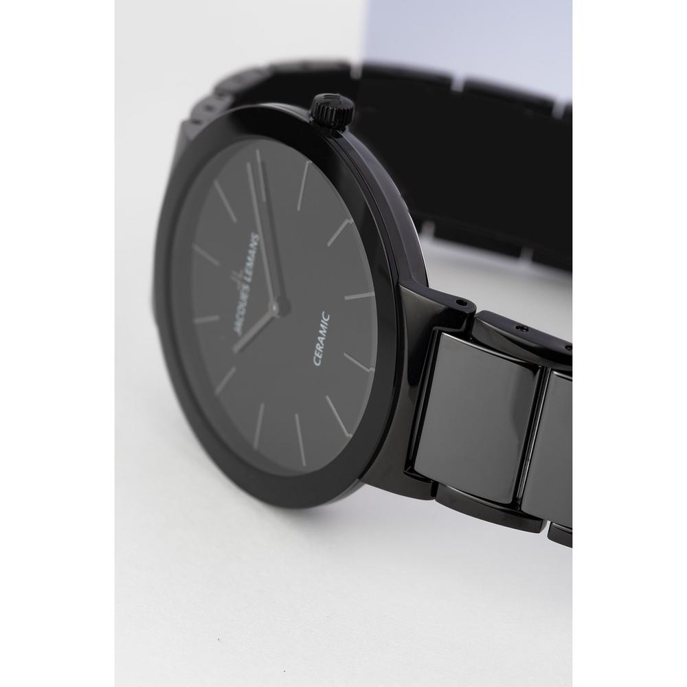 Foto 5 pulgar | Reloj Jacques Lemans 42-8g Ceramic Cáratula Negra Con Detalles Negros-negro