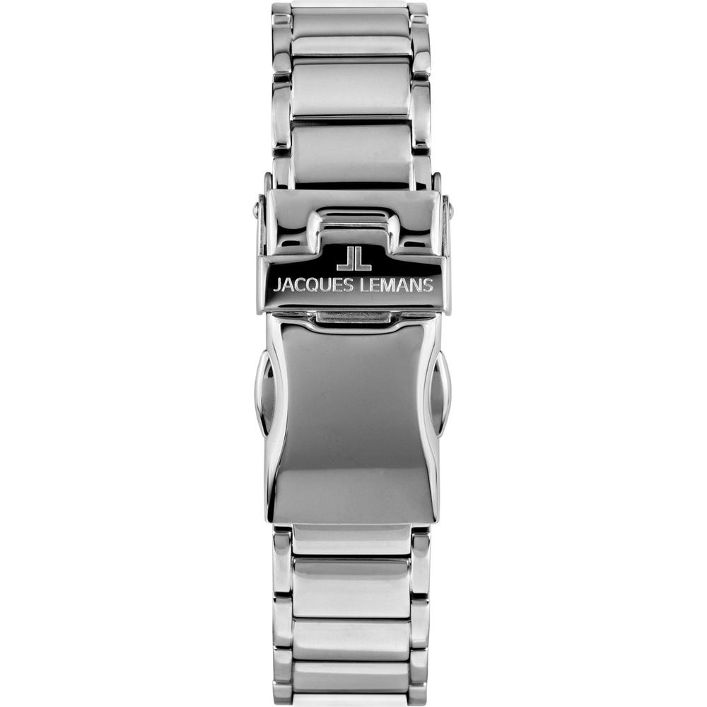 Foto 5 pulgar | Reloj Jacques Lemans 42-8b Ceramic Cáratula Blanca Con Detalles Plateados-blanco