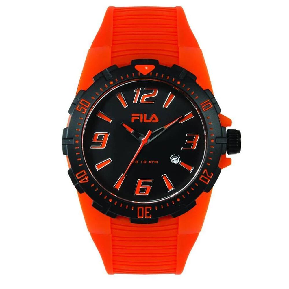 Foto 2 pulgar | Reloj Fila 38-023-003 Filastyle con Fecha Naranja