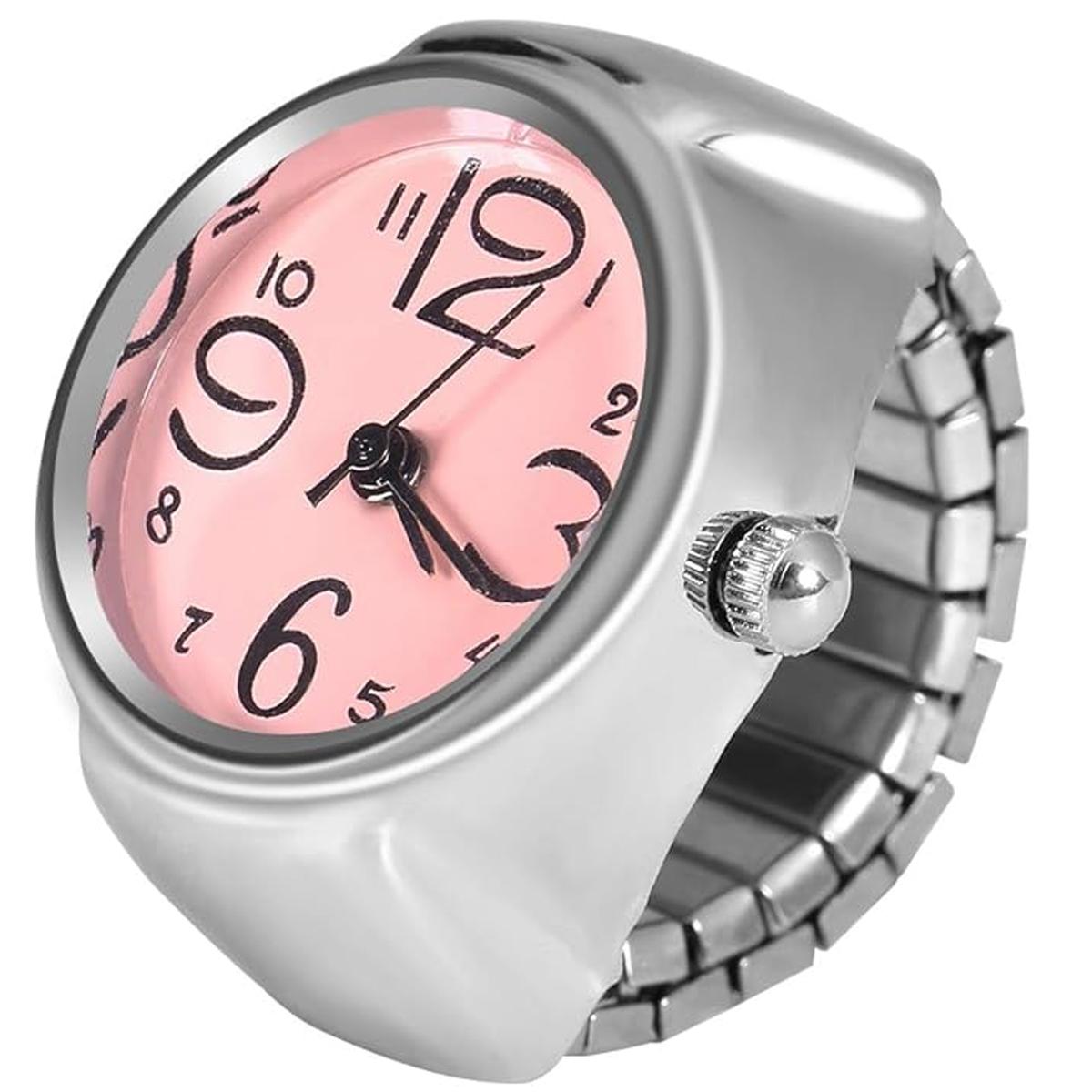 Foto 4 pulgar | Reloj Anillo High Monaco Mxtea-004 4 Piezas Plata Y Rosa