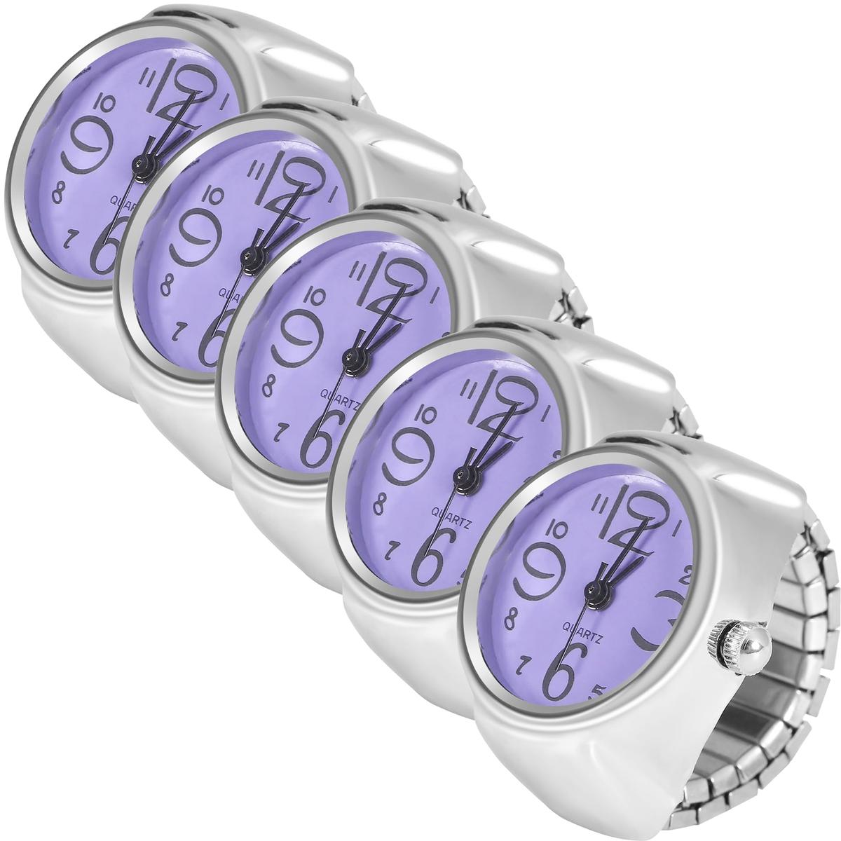 Accesorio Anillo Reloj High Monaco Mxtlp-005 5 Piezas Plata Y Morado