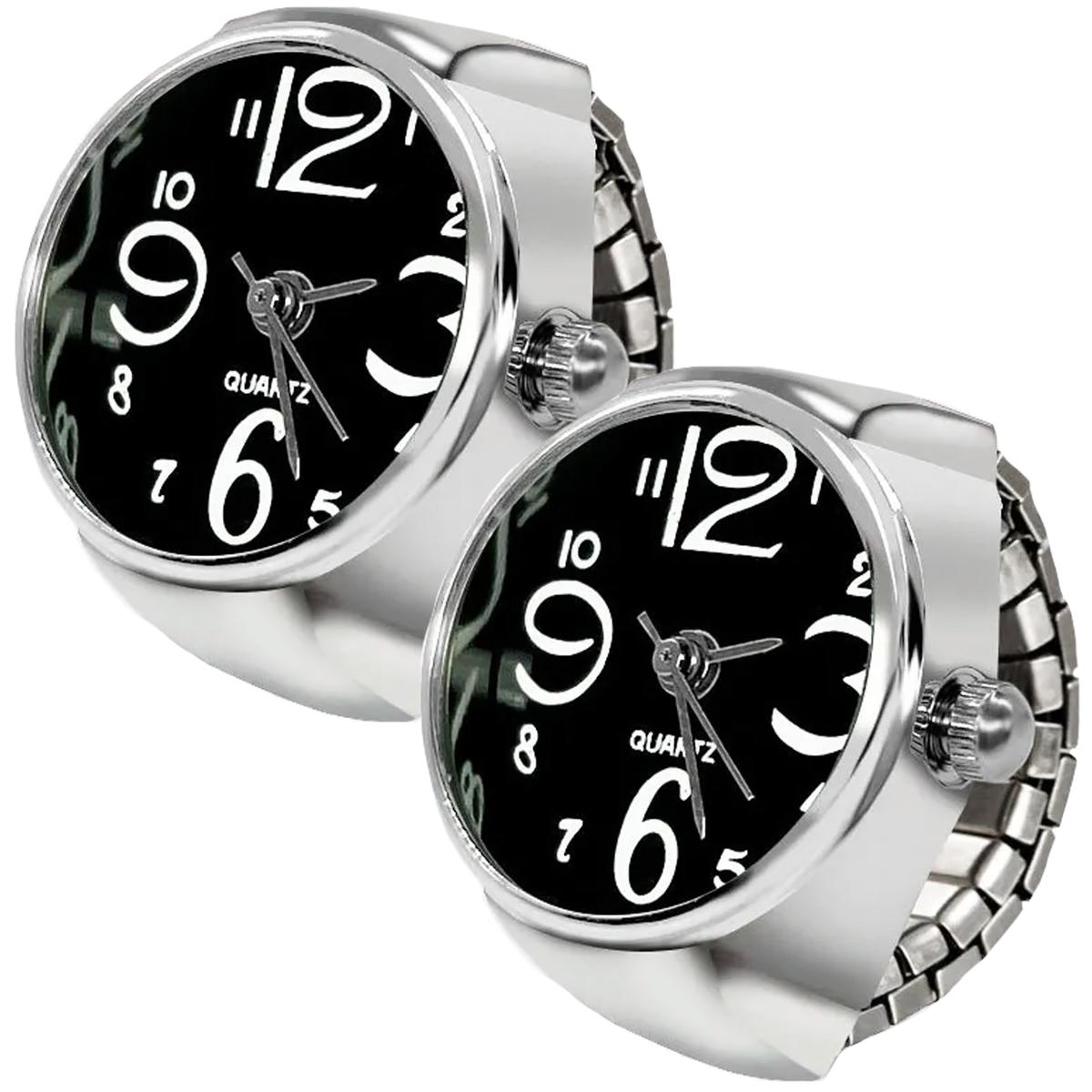 Reloj Analógico High Monaco Mxtks-002 2 Piezas Plata Y Negro