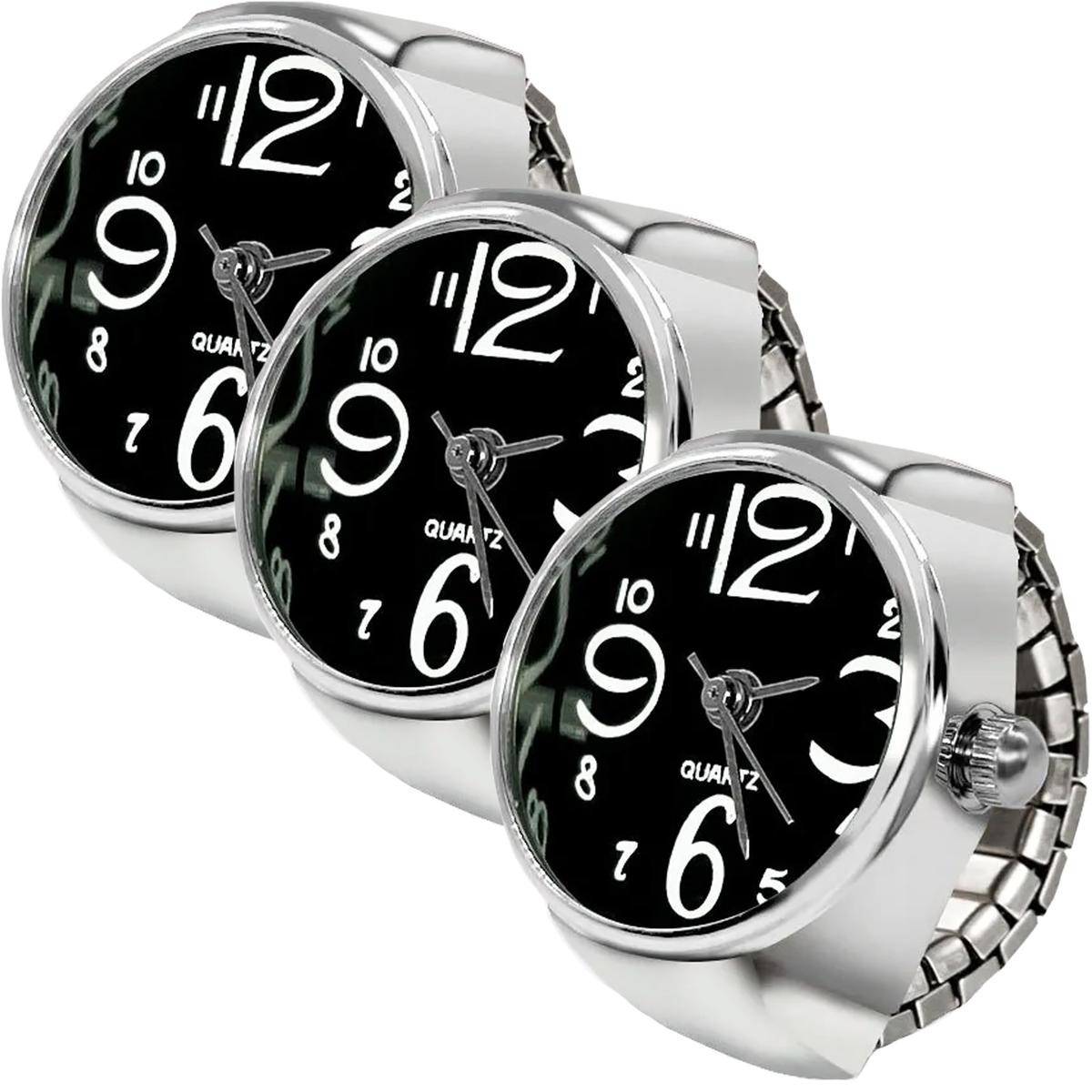 Reloj De Cuarzo High Monaco Mxtks-003 3 Piezas Plata Y Negro