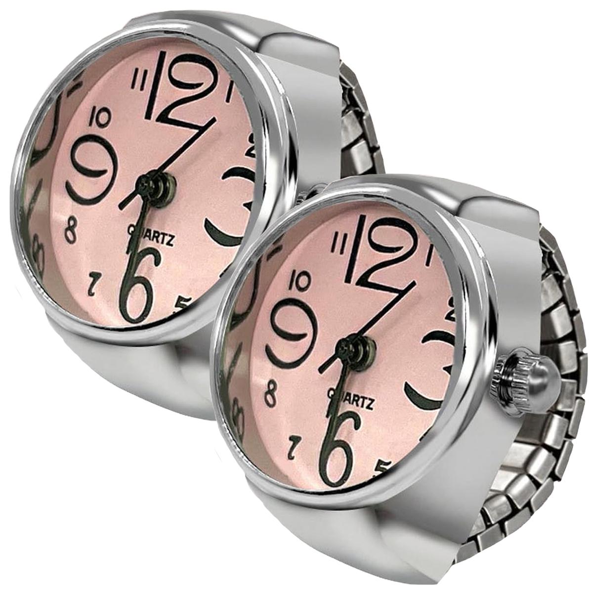 Foto 2 pulgar | Reloj Decorativo Rosa High Monaco Mxtea-002 2 Piezas Plata Y Rosa