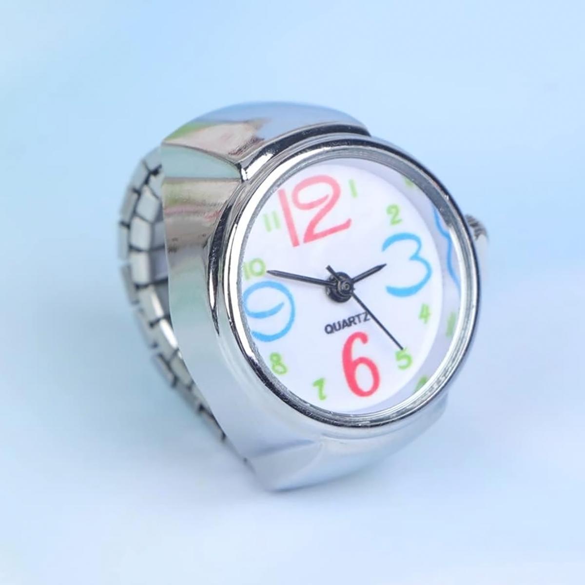 Foto 4 pulgar | Reloj Anillo Elástico High Monaco Mxtqs-002 2 Piezas Plata Y Blanco