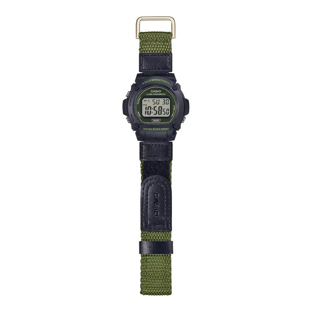 Foto 3 pulgar | Reloj Casio W-219hb-3avcf Illuminator Verde