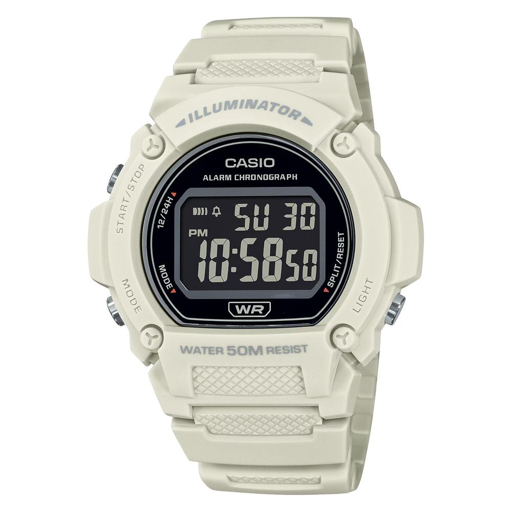 Reloj Casio W-219hc-8bvcf Illuminator Blanco