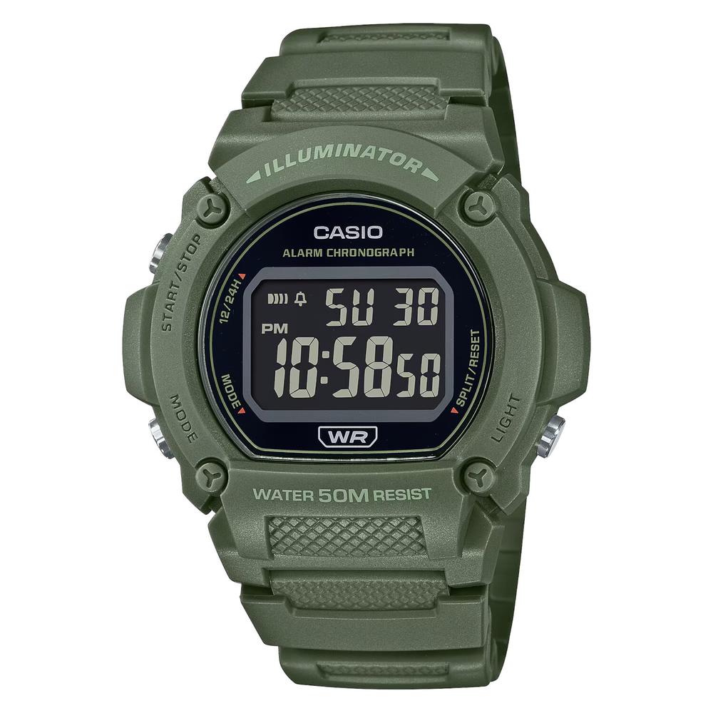 Reloj Casio W-219hc-3bvcf Illuminator Verde