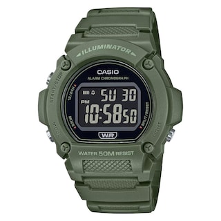 Foto 1 | Reloj Casio W-219hc-3bvcf Illuminator Verde
