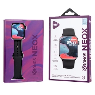 Foto 7 | Smartwatch STF Kronos Neox 1.78 Pulgadas Amoled Resistencia al Agua IP67 Negro
