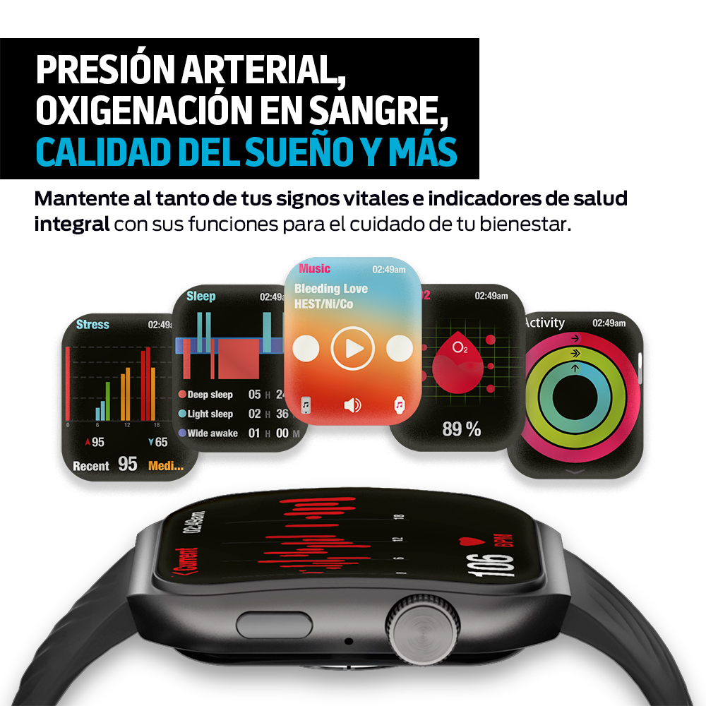 Foto 5 pulgar | Reloj Inteligente Deportivo con Pantalla AMOLED 1.96”