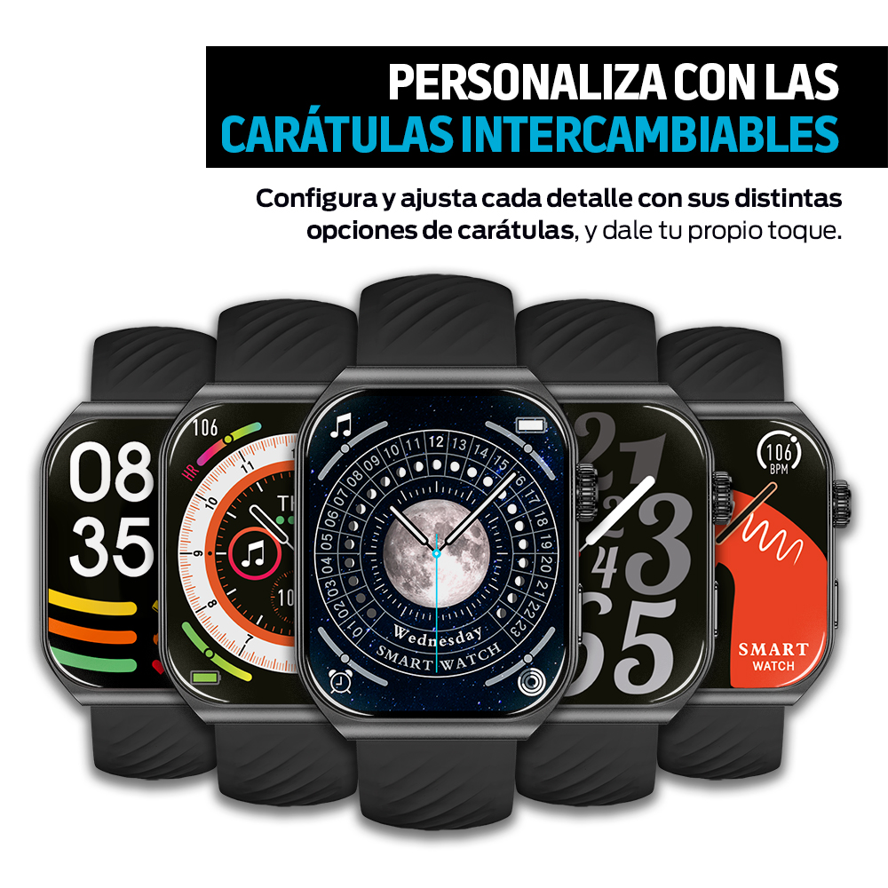Foto 9 pulgar | Reloj Inteligente Deportivo con Pantalla AMOLED 1.96”