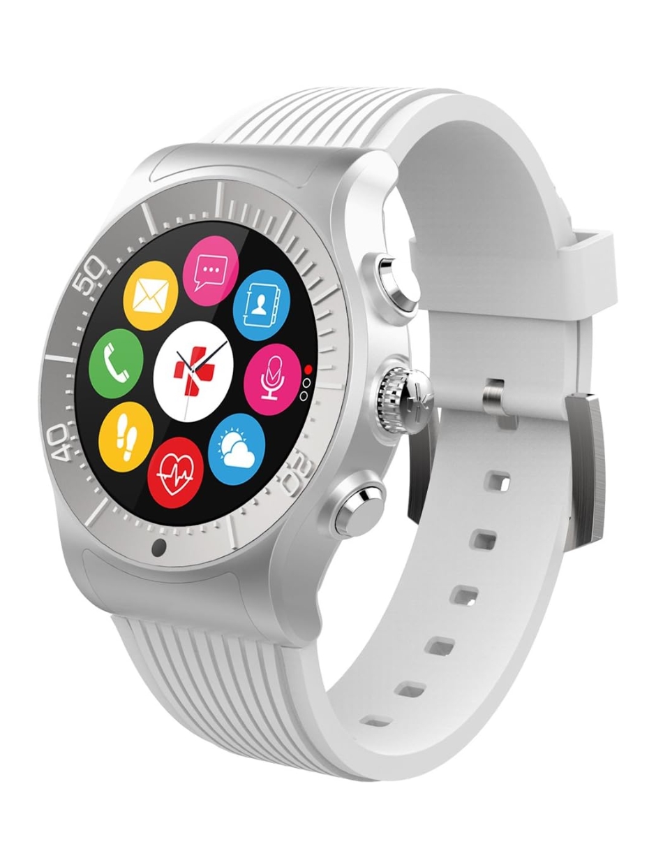Reloj Inteligente MyKronoz ZeSport Blanco Acero Inoxidable IP67 Resistente al Agua