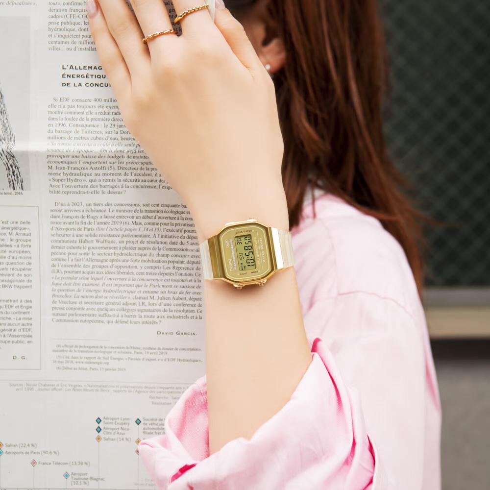 Foto 5 pulgar | Reloj Casio A168xesg-9avt Vintage-dorado