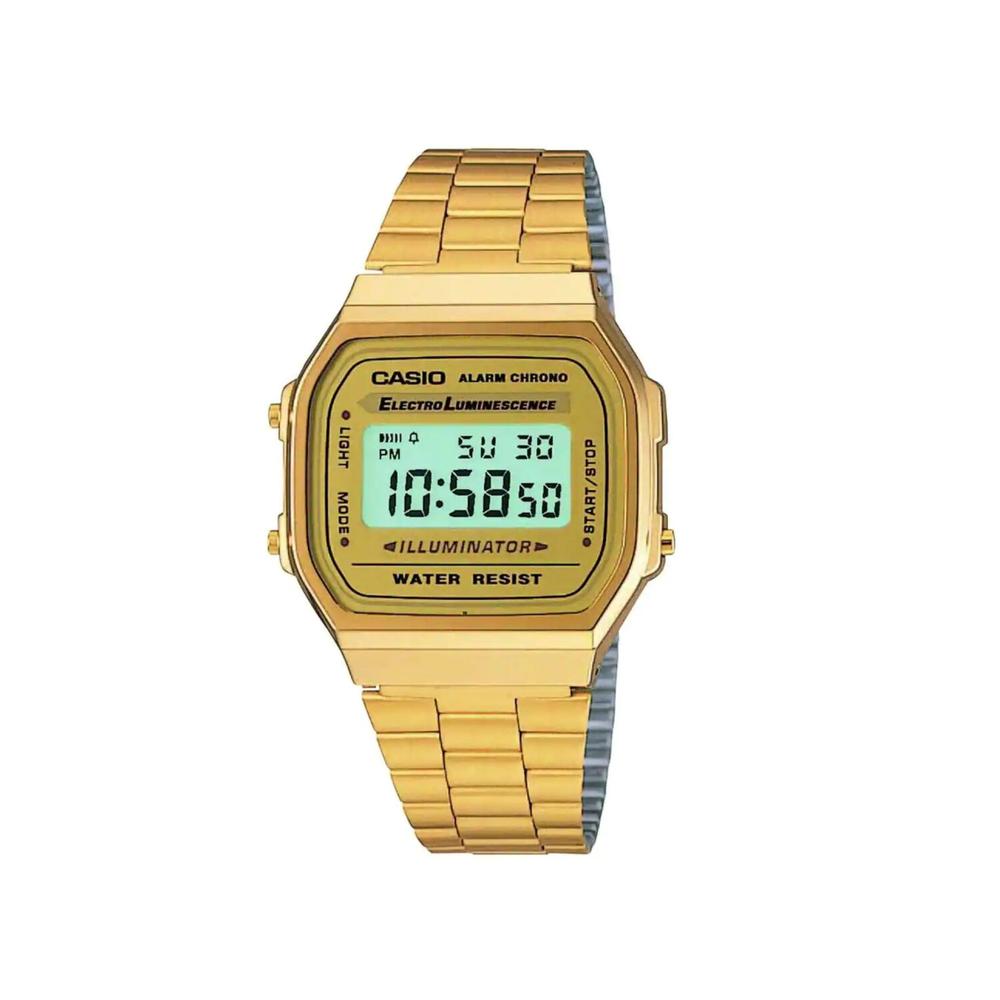Foto 2 pulgar | Reloj Casio A168wg-9vt Vintage Retro-dorado