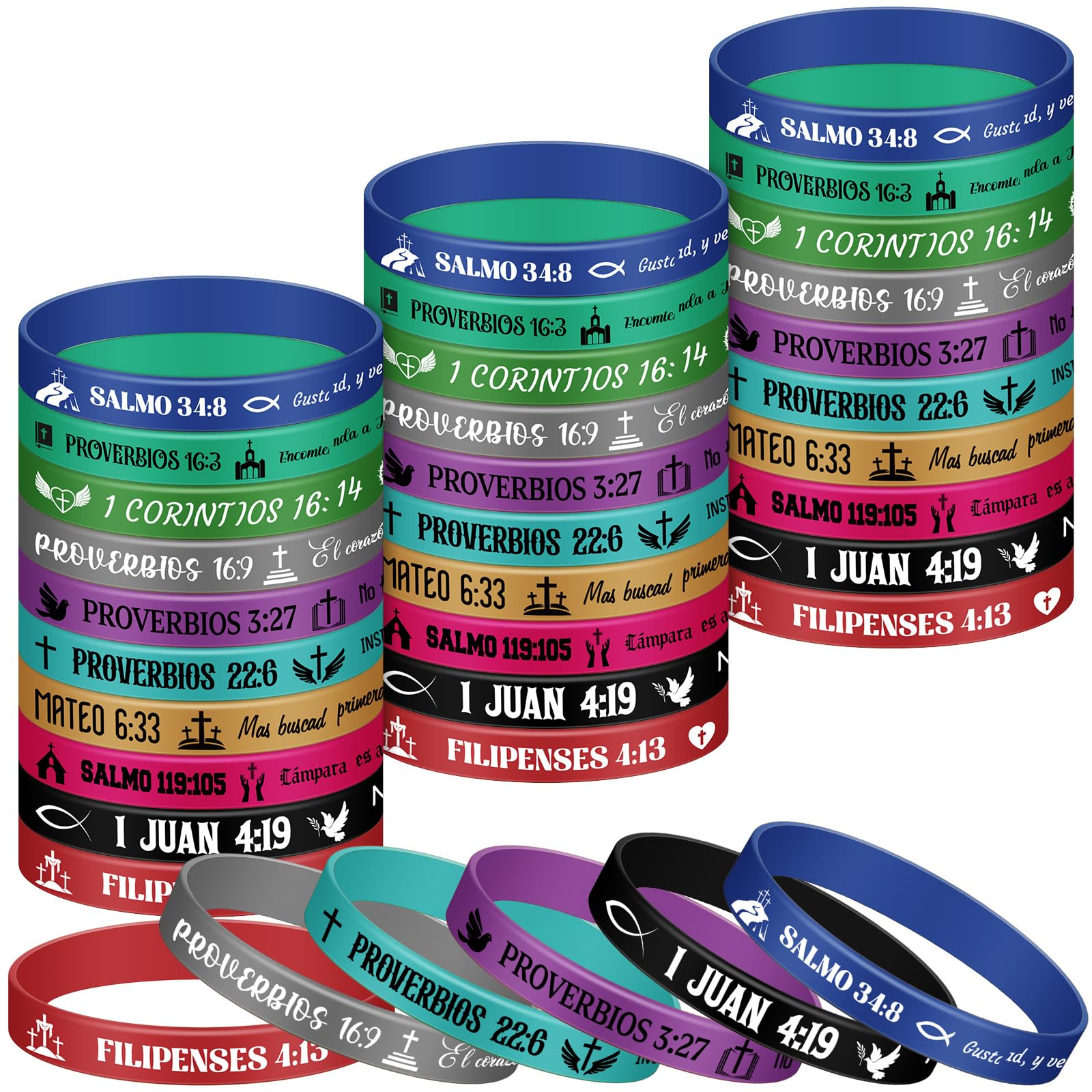Foto 1 | Pulseras Skylety Spanish Christian 60 Unidades - Venta Internacional