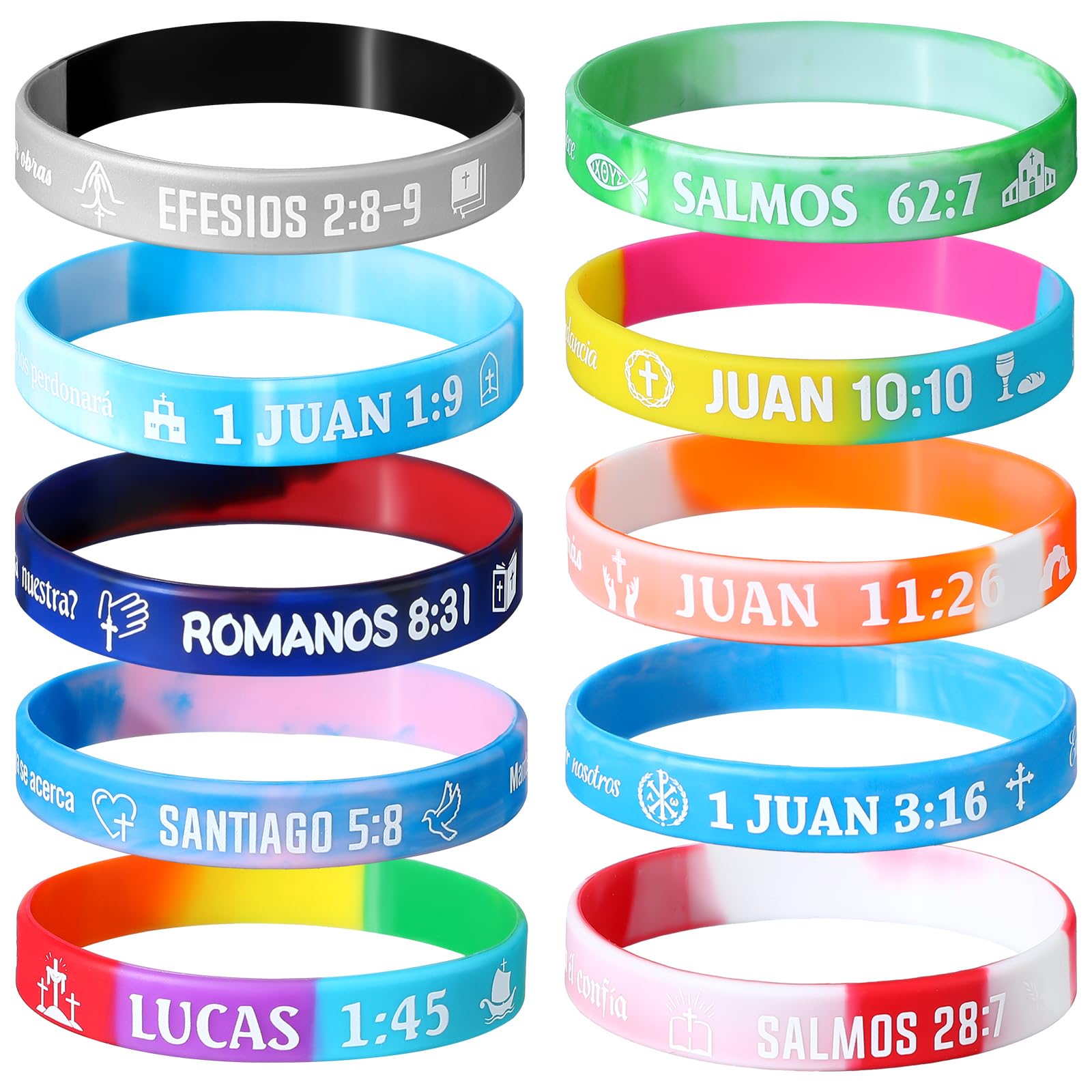Foto 3 pulgar | Pulseras Skylety Spanish Christian 60 Unidades - Venta Internacional