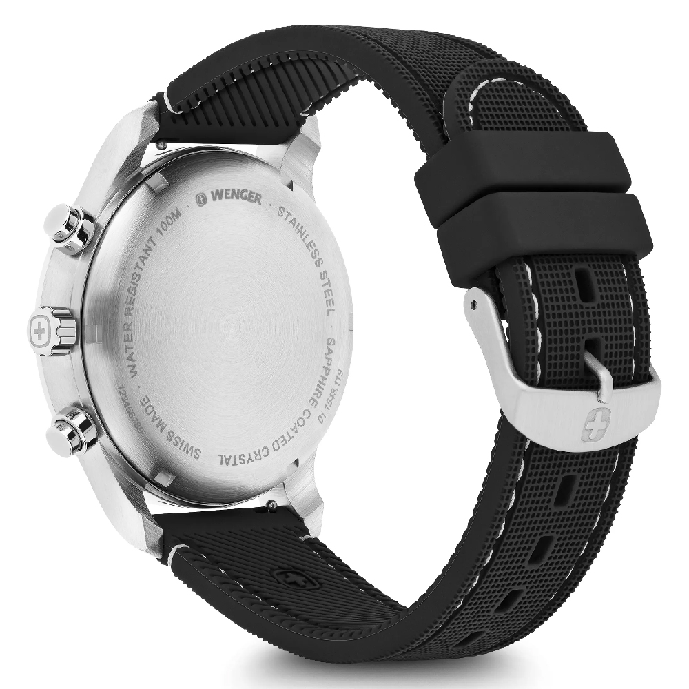 Foto 4 pulgar | Attitude Chrono 44, Blk Dial, Blk Silicone Str