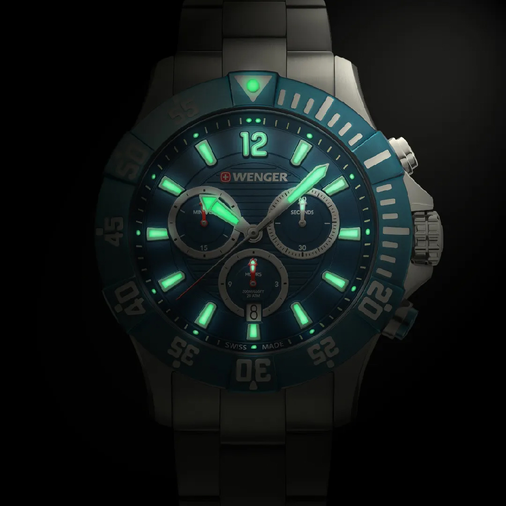 Foto 4 | Reloj Wenger Seaforce Chrono Ø43 Blue Dial