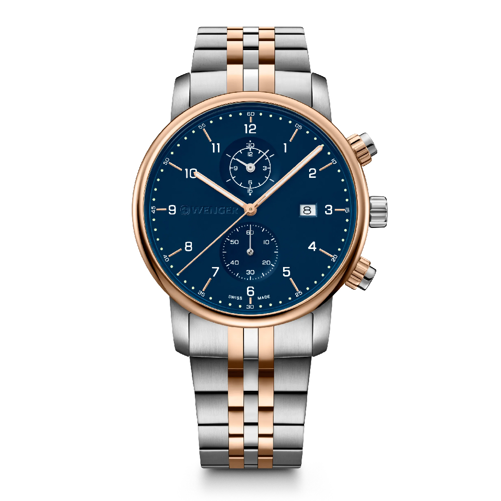 Reloj Wenger Urban Classic Chrono 42 Blue Dial