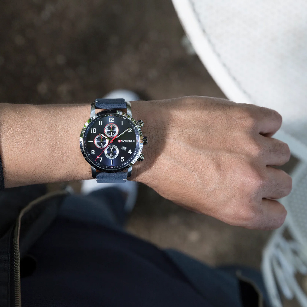 Foto 4 pulgar | Reloj Wenger Attitude Chrono Ø44 Sst Case