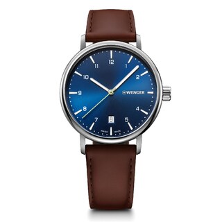 Foto 1 | Urban Classic Ø40, Blue Dial, Brown Leather Strap - W
