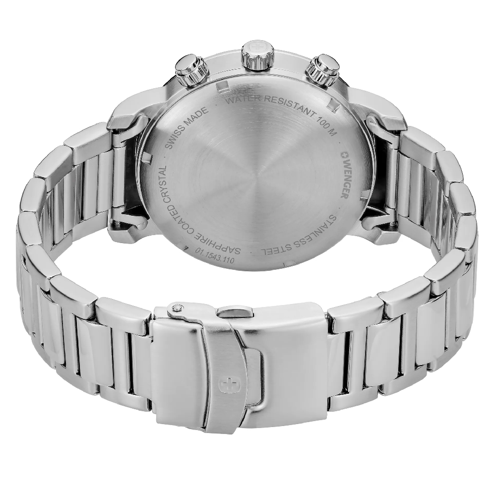 Foto 3 pulgar | Reloj Wenger Attitude Chrono Plateada
