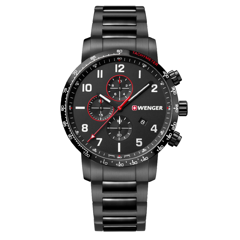 Reloj Wenger Unisex Attitude Chrono Negro