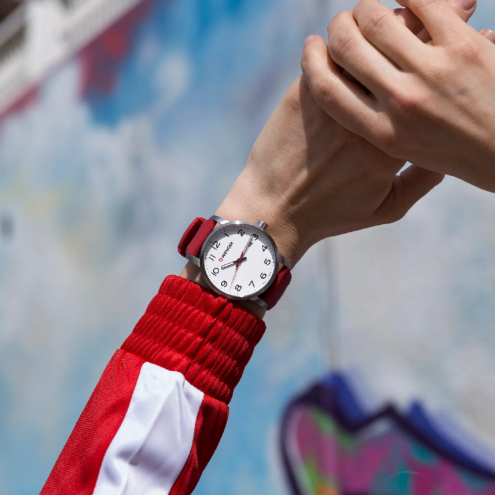 Foto 3 pulgar | Reloj Wenger Unisex Avenue Rojo
