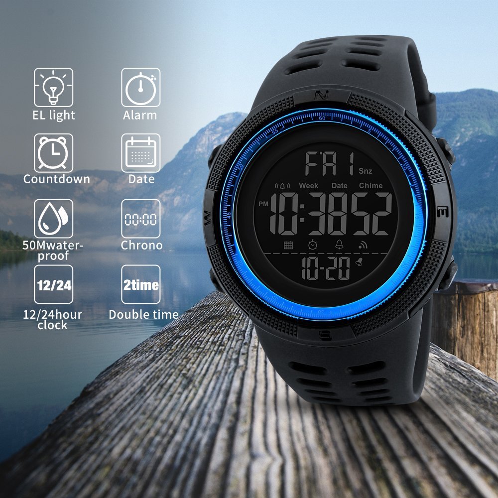 Foto 5 pulgar | Reloj Deportivo Digital Skmei para Hombre - Venta Internacional