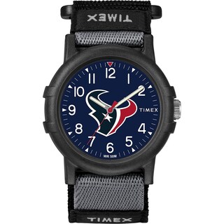Foto 1 | Reloj Timex Nfl Recruit 38 Mm Con Correa Negra Para Los Houston Texans - Venta Internacional.