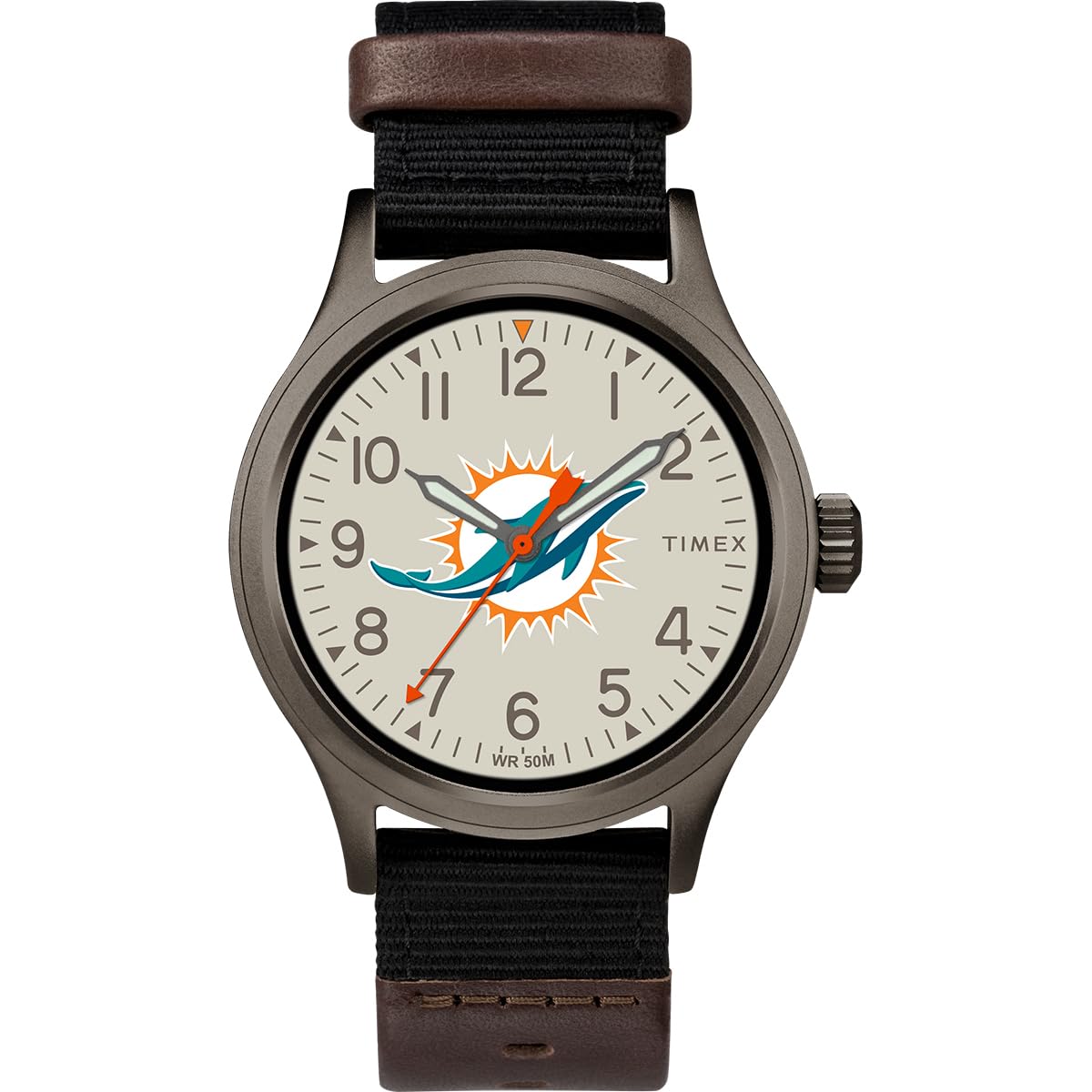 Foto 1 | Reloj Timex Nfl Clutch Miami Dolphins Para Hombre - Venta Internacional.