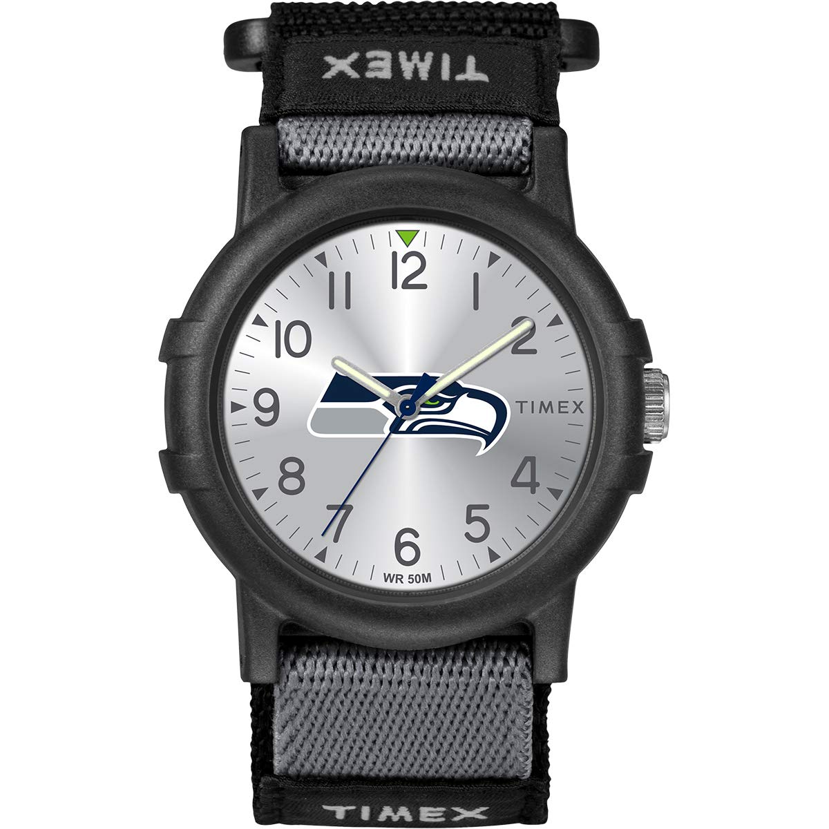 Foto 2 pulgar | Reloj Timex Nfl Recruit 38 Mm Con Correa Negra Para Seattle Seahawks - Venta Internacional.