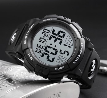 Foto 3 | Reloj Skmei Digital Con Cara Grande Para Hombre, Deportivo, Impermeable, Negro - Venta Internacional.