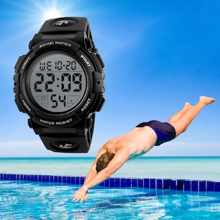 Foto 6 | Reloj Skmei Digital Con Cara Grande Para Hombre, Deportivo, Impermeable, Negro - Venta Internacional.