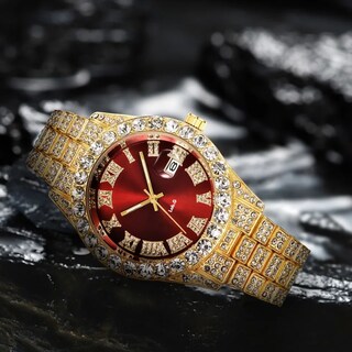 Foto 3 | Reloj De Pulsera Unisex Con Diamantes Lab.g Dorado