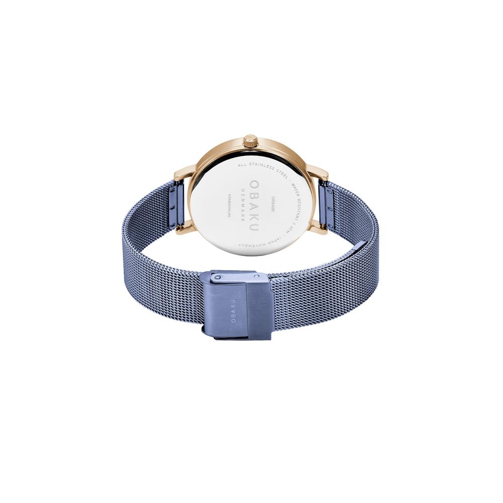 Foto 3 | Reloj Obaku Denmark V248ghvlml Draabe Ocean-azul
