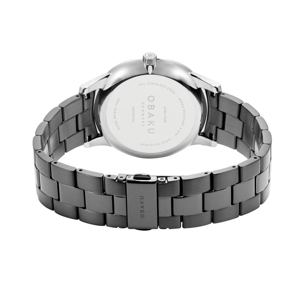 Foto 3 | Reloj Obaku Denmark V247xduisu Lyng Stor Slate-gris