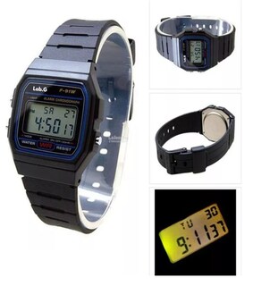 Foto 2 | Reloj De Pulsera Y Hebilla Simple Lab.g Negro