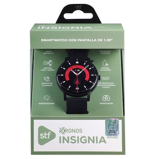 Foto 6 | Smartwatch Stf Kronos Insignia Round Tft 1.39'' Llamadas Ip65 Negro