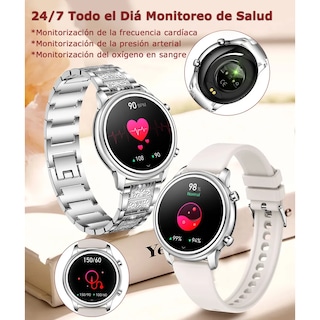 Foto 3 | Reloj Inteligente doble pulsera Eo Safe Imports Esi-19593 Blanco Para Mujer