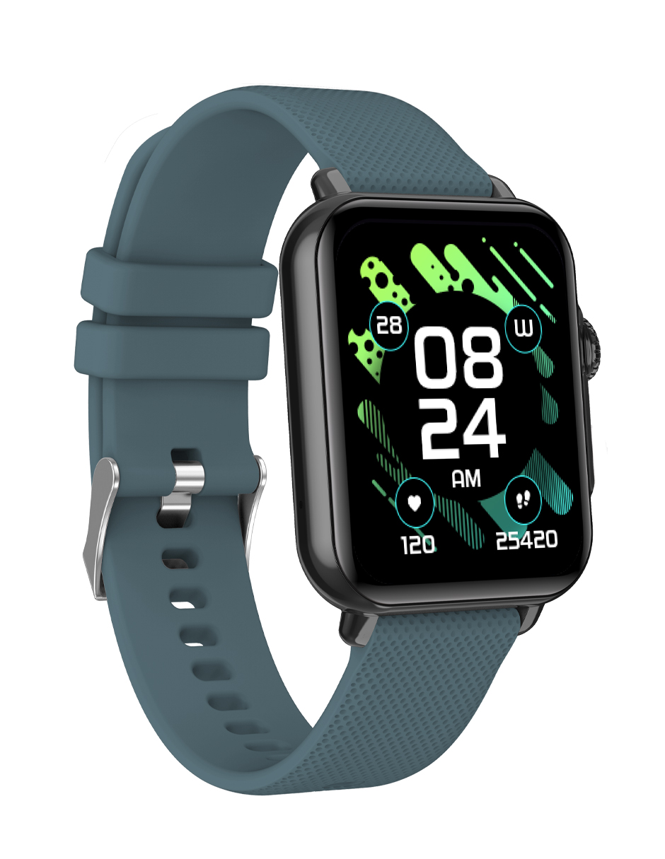 Foto 4 pulgar | Reloj Inteligente Aiwa Aiwatch Awsf13bu Azul