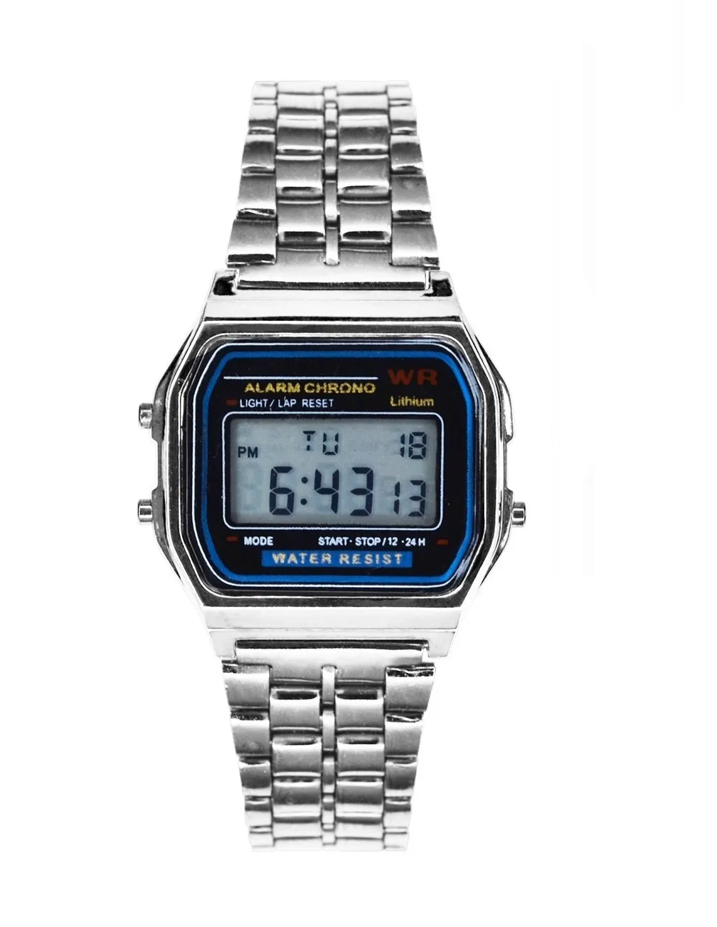 Reloj Retro de Metal Unisex Malubero color Plateado