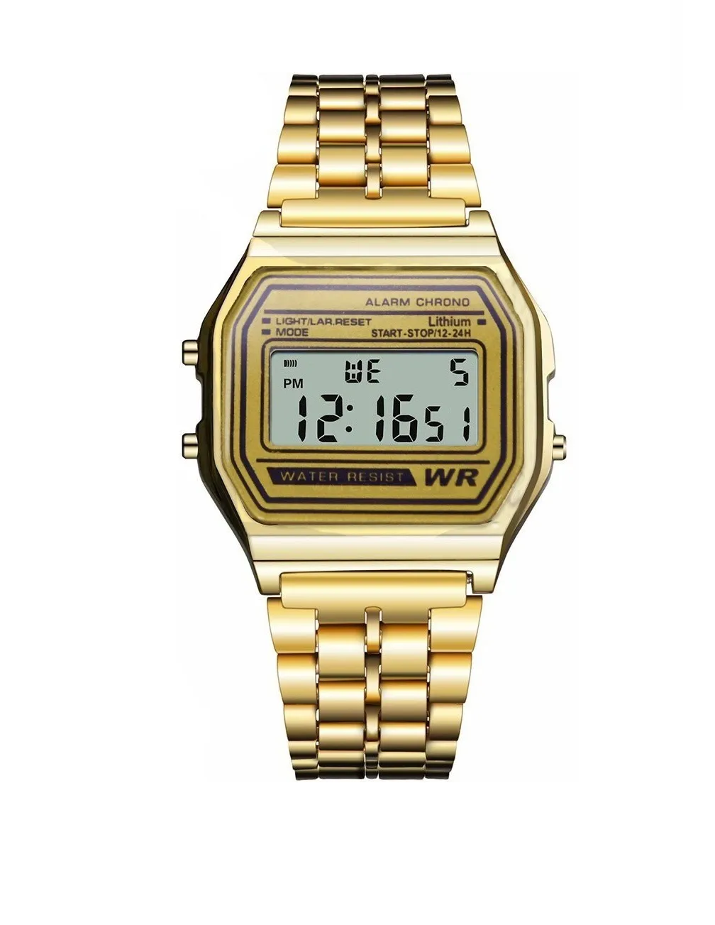 Reloj Retro de Metal Unisex Malubero color Dorado